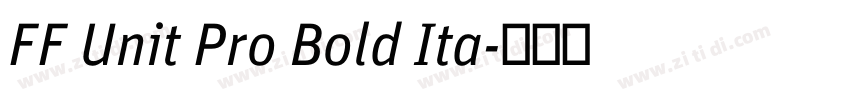 FF Unit Pro Bold Ita字体转换